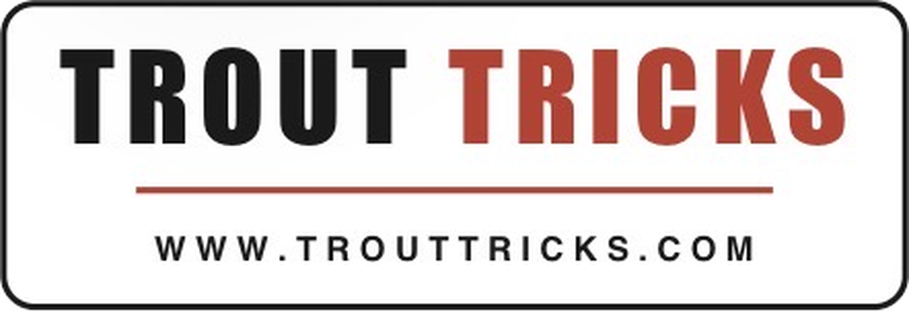 Trout Tricks Wordmark Sticker