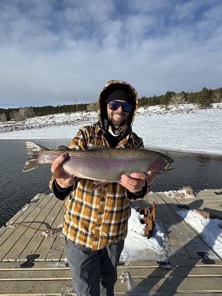 Stillwater brown trout — Delaney Buttes Colorado fly fishing