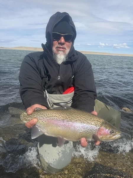 Wyoming stillwater brown trout fly fishing