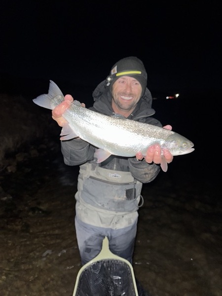 Wyoming stillwater brown trout fly fishing